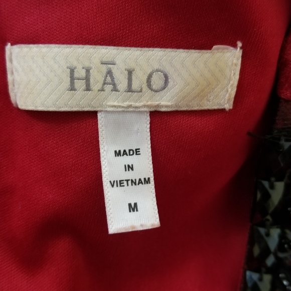 Halo Red Beaded Dress - Picture 8 of 12